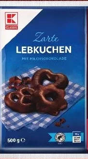 K-CLASSIC Turtă dulce, ciocolată cu lapte, 500 g