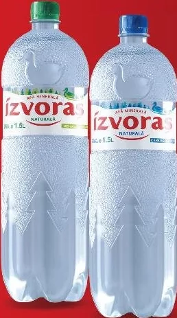 IZVORAȘ Apă minerală plată/carbogazoasă, 1,5 l