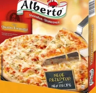 Pizza Alberto în sortiment: Prosciutto/Quattro Formaggi, 320 g, congelată; 15–28.10
