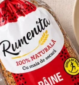Pâine Rumeniță cu semințe și cereale, feliată, 500 g; 15–28.10