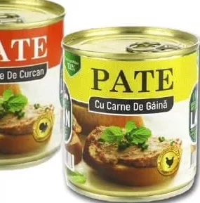 Pate „Lan” în sortiment: cu carne de curcan/găină, 300 g; 15–28.10