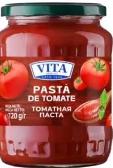 Pastă de tomate „Vita”, 720 g; 15–28.10