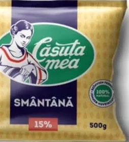 Smântână 15% „Căsuța Mea”, 500 g; 15–28.10