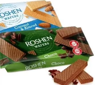 Roshen, napolitane Coconut & Almond sau Choco, 216 g; 15–28.10
