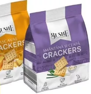 Bushe, crackers Cașcaval sau Smântână și Ceapă, 200 g; 15–28.10