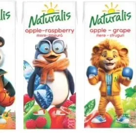 Naturalis, nectar portocale, mere-zmeură sau mere-struguri, 200 ml; 15–28.10