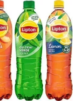 Lipton Ice Tea, ceai rece piersică, verde sau lămâie, 1,5 L; 15–28.10