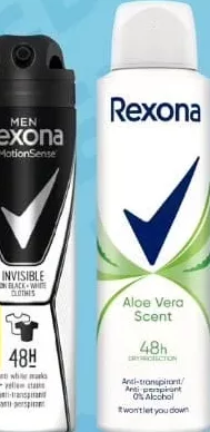 Rexona, deodorant Men Invisible sau Aloe Vera Scent, 150 ml; 15–28.10