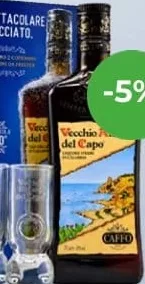 Set Vecchio Amaro del Capo lichior 0,7 L + 2 pahare