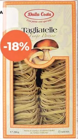 DALLA COSTA Макарони тальятеле 250 г