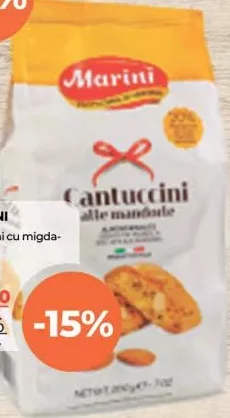 MARINI Печиво Cantuccini з мигдалем 200 г