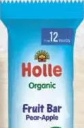 HOLLE Органічний батончик із яблуком і грушею, від 12 місяців 25 g