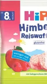 HIPP Рисові хлібці з малиною, від 8 місяців 30 g