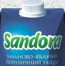 SANDORA Нектар банан-яблуко-полуниця 0.5 l