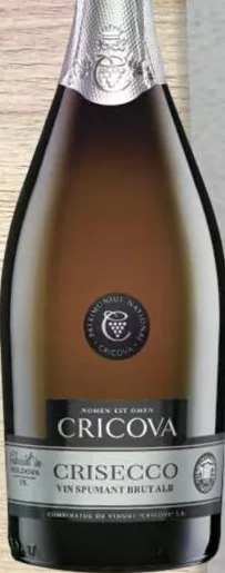 CRICOVA-VIN Ігристе вино Crisecco брют 0,75 л