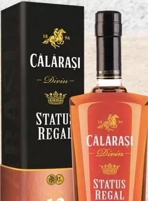 CĂLĂRAȘI Дивін Status Regal XO 12 років, у тубусі, 0,5 л