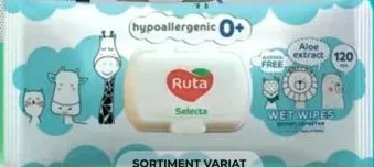 RUTA Вологі серветки Selecta 120 шт., в асортименті