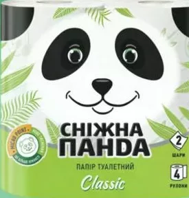 PANDA Туалетний папір Classic, 2 шари, 4 рулони