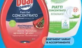 DUAL POWER Гель для миття посуду Bio 1 л, в асортименті