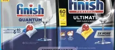 FINISH Таблетки для посудомийної машини Ultimate Lemon/Quantum 60 шт., в асортименті