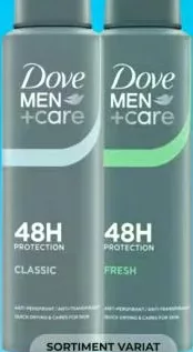 DOVE Дезодорант-спрей Men+Care Classic/Fresh 150 мл, в асортименті