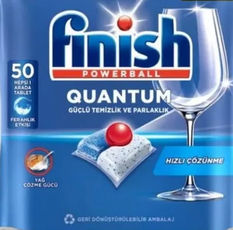 Capsule pentru mașina de spălat vase FINISH Powerball Quantum, 50 buc.