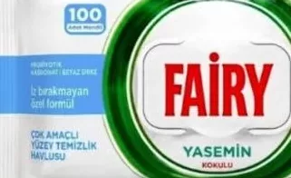 Șervețele pentru multiple suprafețe Fairy, frezie sau iasomie, 100 buc.