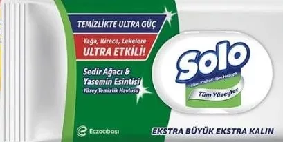 Șervețele pentru multiple suprafețe Solo, cedru și iasomie sau lămâie, 100 buc.
