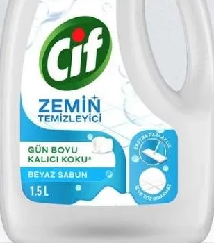 Soluție pentru pardoseli Cif, săpun alb, 1,5 l
