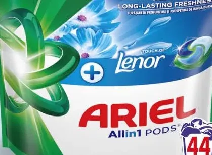 Capsule de detergent Ariel Allin1 PODS Touch of Lenor, 44 buc.