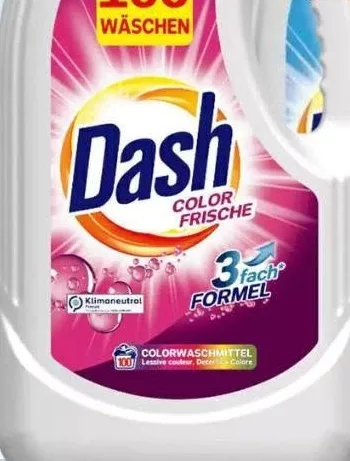 Detergent lichid Dash, Color Frische sau Alpen Frische, 5 l