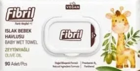 Șervețele umede Fibril, variante iasomie, măsline pentru bebeluși, mango sau cedru, 90 buc.