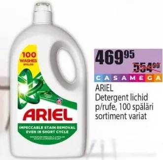 Ariel detergent lichid, 100 spălări, sortiment variat