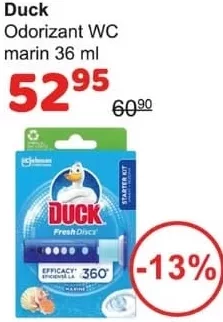 Duck odorizant WC marin, 36 ml