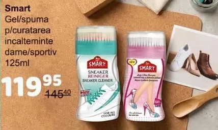 Smart gel/spumă pentru curățarea încălțămintei dame/sportiv, 125 ml