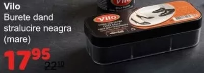 Vilo burete dând strălucire, neagră, mare