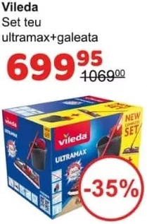 Vileda set teu Ultramax + găleată