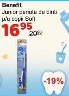 Benefit Junior periuță de dinți copii Soft