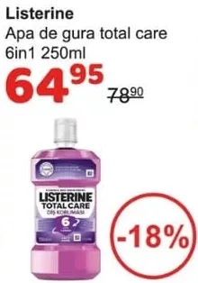 Listerine Total Care apă de gură 6 în 1 250 ml