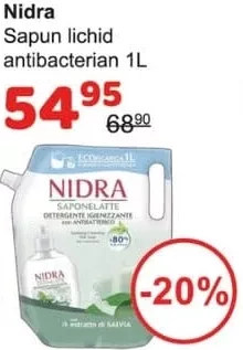 Nidra săpun lichid antibacterian 1 l