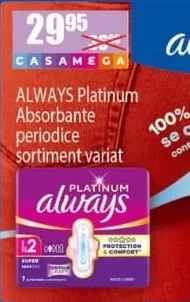 Always Platinum absorbante periodice, sortiment variat