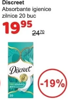 Discreet absorbante zilnice 20 buc.