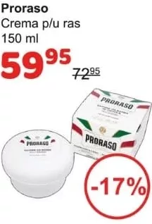 Proraso cremă pentru ras 150 ml