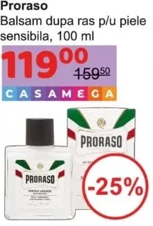 Proraso balsam după ras pentru piele sensibilă 100 ml