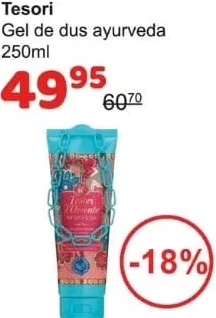 Tesori gel de duș Ayurveda 250 ml