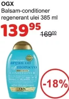 OGX balsam-conditioner regenerant cu ulei 385 ml