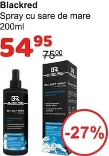 Blackred spray cu sare de mare 200 ml