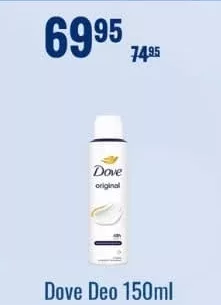 Dove deodorant 150 ml
