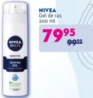 Nivea Men Sensitive gel de ras 200 ml
