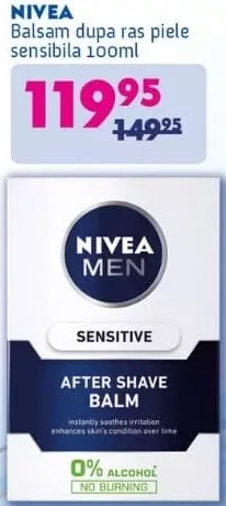 Nivea Men Sensitive balsam după ras 100 ml